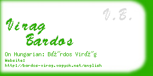 virag bardos business card